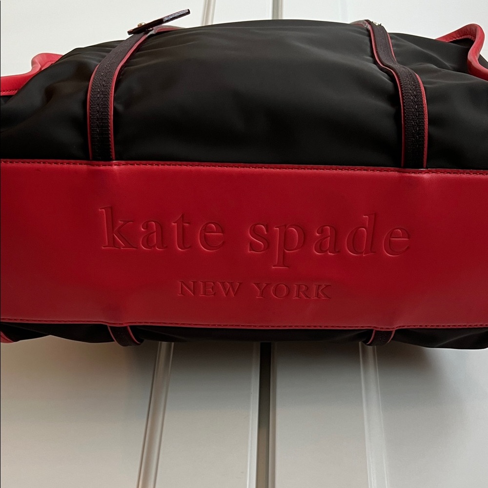 Kate Spade Brown and Red Tote Bag - Picture 6 of 12